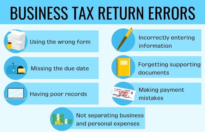 business tax return errors