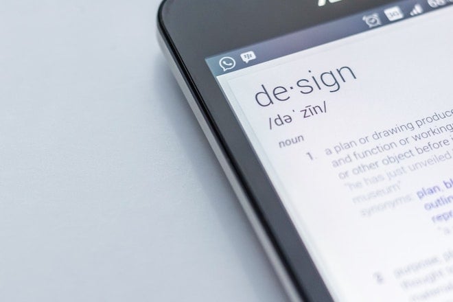 smartphone with design definition