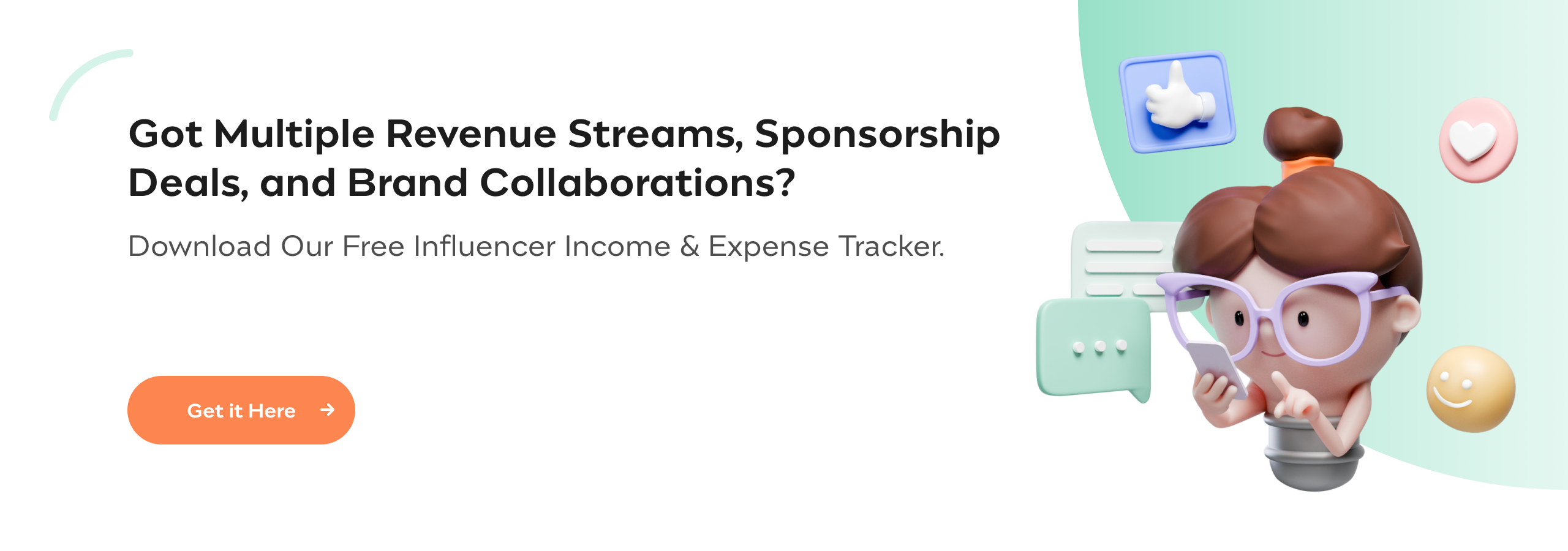 Got Multiple Revenue Streams, Sponsorship Deals, and Brand Collaborations? Download Our Free Influencer Income & Expense Tracker.
