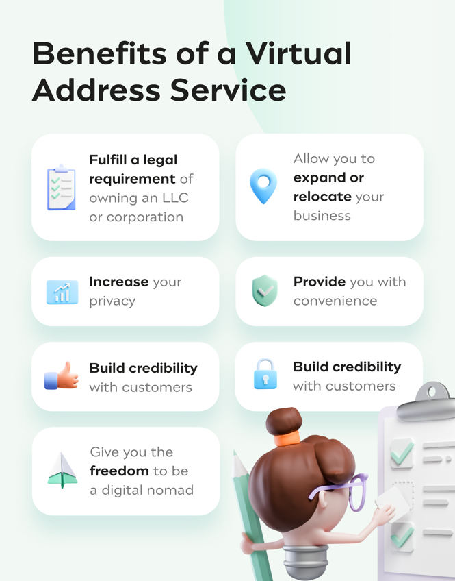 benefits of a virtual address service for small business