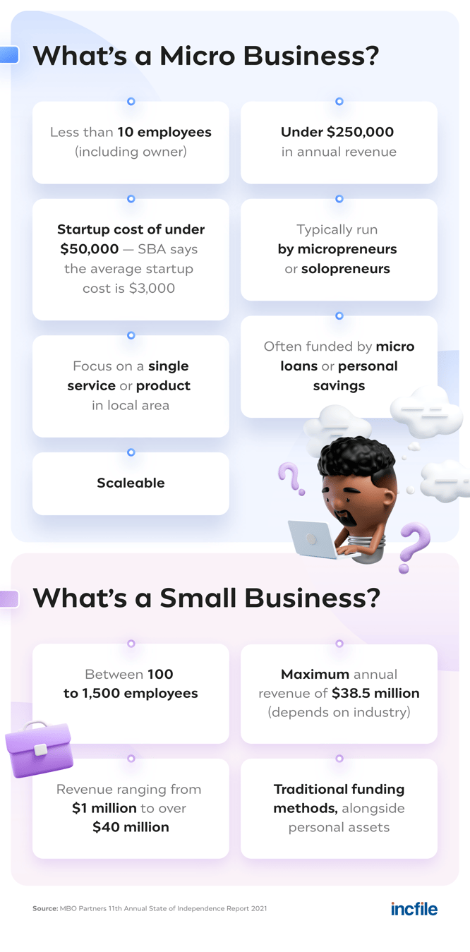 Micro business vs. small business
